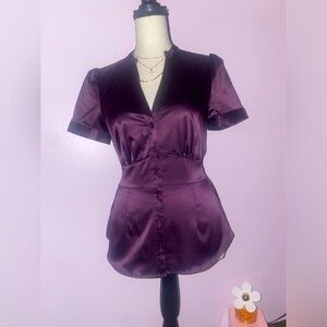 H&M Purple Blouse Size 4